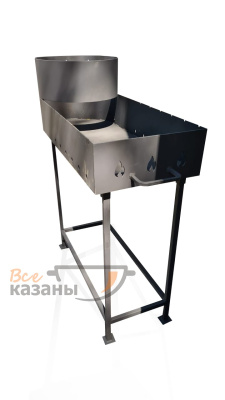 картинка Мангал с печью под казан 10 л. от магазина Vsekazany.com