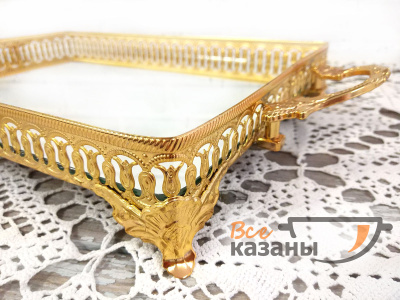 картинка поднос зеркальный золотой от магазина Vsekazany.com