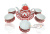 картинка Чайный сервиз красный "Пахта" большой с пиалами от магазина Vsekazany.com