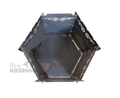картинка Разборная печь "VSEKAZANY 8,10,12л" 3 мм + казан 12л + подарок от магазина Vsekazany.com