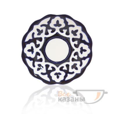 картинка Тарелка круглая рифлёная 125 мм синяя от магазина Vsekazany.com