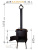 картинка Печь для казана "Премиум с дымоходом" 8-10 литров 2 мм от магазина Vsekazany.com
