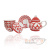 картинка Подарочный чайный сервиз красный от магазина Vsekazany.com