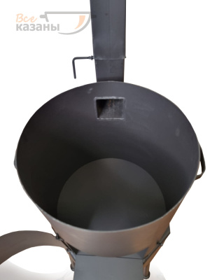 картинка Печь для казана "Премиум с дымоходом" 16 литров 2 мм от магазина Vsekazany.com