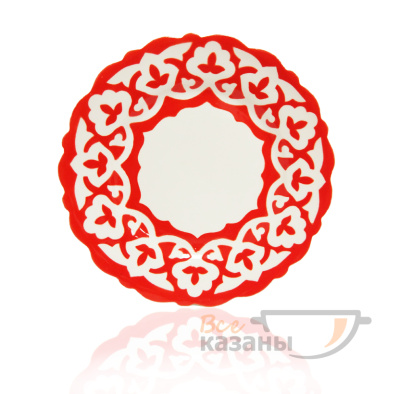 картинка Тарелка круглая рифлёная 175 мм красная от магазина Vsekazany.com
