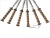 картинка Шампур 3*12*500 с кованой ручкой "Огонь" от магазина Vsekazany.com