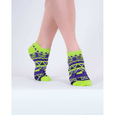 картинка Дизайнерские носки SOXESS в русском стиле Мезень зелёная (короткие) (36-39р) от магазина Vsekazany.com