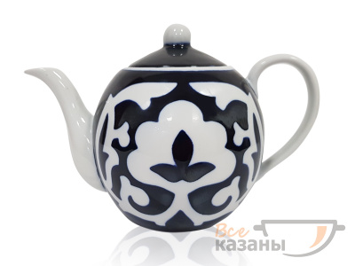 картинка Чайный сервиз синий "Пахта" большой с пиалами от магазина Vsekazany.com