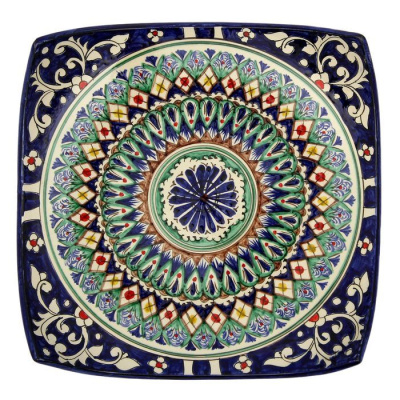 картинка Ляган квадратный малый 20 см Риштан от магазина Vsekazany.com