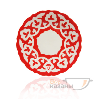 картинка Тарелка круглая рифлёная 160 мм красная от магазина Vsekazany.com